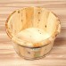 Foot tub 25cm high solid wood bilateral cover bucket    Home Foot Spa Beauty Foot Bath Footbath - B07CZBTB1M